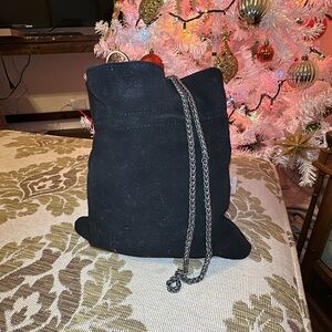 Free People Nicolette Suede/Chain Crossbody with Magnetic Closure
